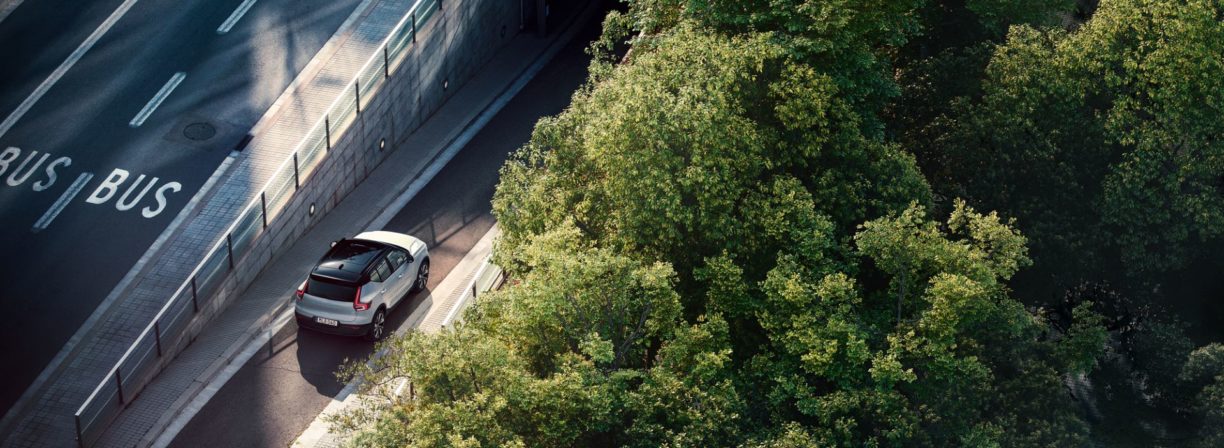 Volvo XC40 widok z lotu ptaka
